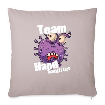 Hand sanitizer Hand washing - Sofa pillowcase 17,3'' x 17,3'' (45 x 45 cm) - light taupe - Front