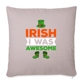 Happy St. Patrick's Day Shamrocks - Sofa pillowcase 17,3'' x 17,3'' (45 x 45 cm) - light taupe - Front