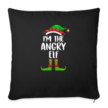 I'm The Angry Elf Shirt Matching Family Christmas - Sofa pillowcase 17,3'' x 17,3'' (45 x 45 cm) - black - Front