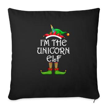 I'm The Unicorn Elf Shirt Matching Family - Sofa pillowcase 17,3'' x 17,3'' (45 x 45 cm) - black - Front