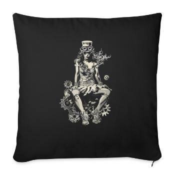Schöne Frauen Steampunk Liebhaber - Sofakissenbezug 45 x 45 cm - Schwarz - Vorne