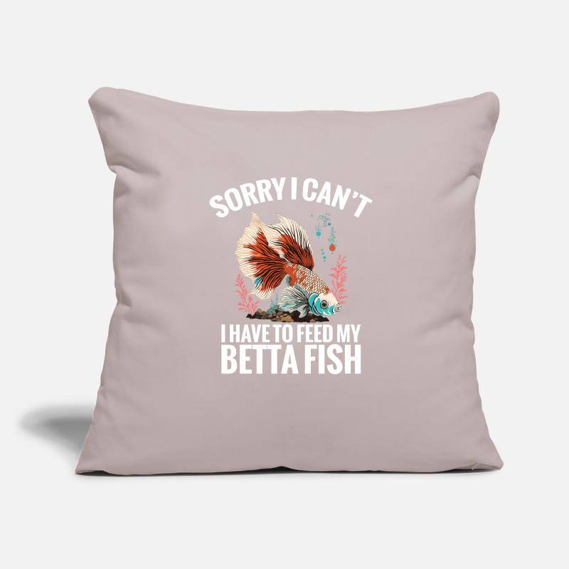 Désolé, je n’arrive pas à attraper mon poisson betta Housse de coussin décorative 45 x 45 cm