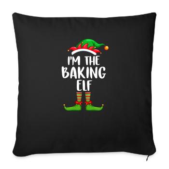I'm The Baking Elf Shirt Matching Family Christmas - Sofakissenbezug 45 x 45 cm - Schwarz - Vorne