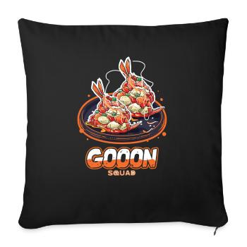 Chinese Food Crab Rangoon Meme Lustig - Sofakissenbezug 45 x 45 cm - Schwarz - Vorne