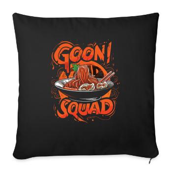 Chinese Food Crab Rangoon Meme Lustig - Sofakissenbezug 45 x 45 cm - Schwarz - Vorne