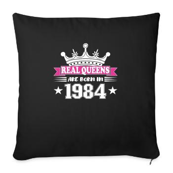 40 Years Old Birthday 1984 Birthday Gift - Sofa pillowcase 17,3'' x 17,3'' (45 x 45 cm) - black - Front