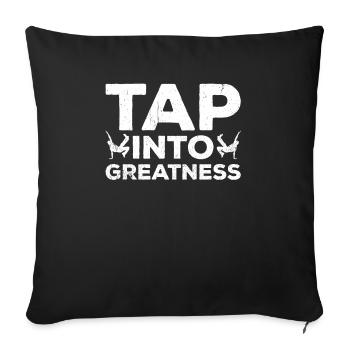 Claquettes Claquettes Claquettes Danseuse de claquettes - Housse de coussin décorative 45 x 45 cm - noir - Devant