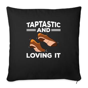 Claquettes Claquettes Claquettes Danseuse de claquettes - Housse de coussin décorative 45 x 45 cm - noir - Devant