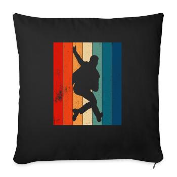 Claquettes Claquettes Claquettes Danseuse de claquettes - Housse de coussin décorative 45 x 45 cm - noir - Devant