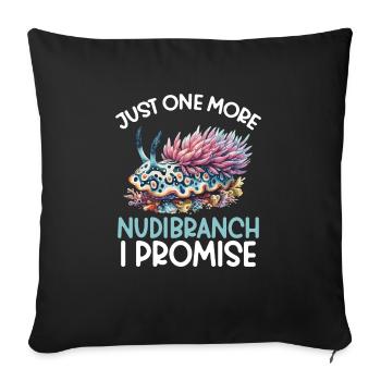 Plus qu’une limace, promis - Housse de coussin décorative 45 x 45 cm - noir - Devant
