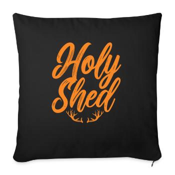 Holy Shed Bow Hunter Hunting Season Antler - Sofa pillowcase 17,3'' x 17,3'' (45 x 45 cm) - black - Front