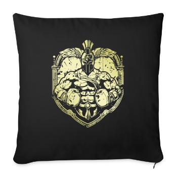 Spartan Boxer - Housse de coussin décorative 45 x 45 cm - noir - Devant