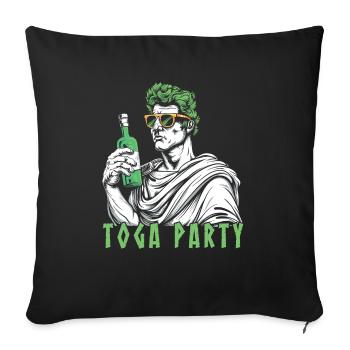 Lustiges Toga party outfit - Sofakissenbezug 45 x 45 cm - Schwarz - Vorne