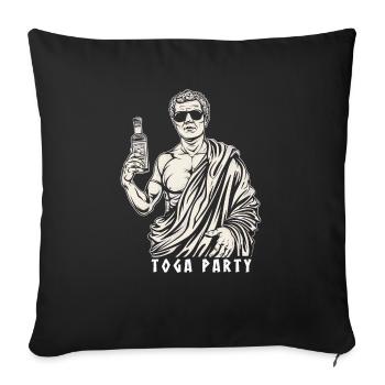 Lustiges Toga party outfit - Sofakissenbezug 45 x 45 cm - Schwarz - Vorne