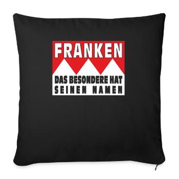 FRANCONIA THE SPECIAL HAS ITS NAME - Sofa pillowcase 17,3'' x 17,3'' (45 x 45 cm) - black - Front