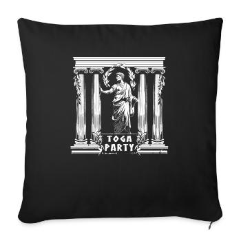 Lustiges Toga party outfit - Sofakissenbezug 45 x 45 cm - Schwarz - Vorne