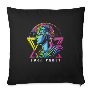 Lustiges Toga party outfit - Sofakissenbezug 45 x 45 cm - Schwarz - Vorne