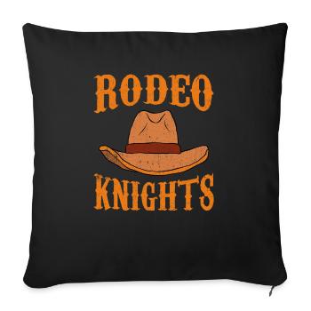 Rodeo Outfit Bull Riding - Sofa pillowcase 17,3'' x 17,3'' (45 x 45 cm) - black - Front