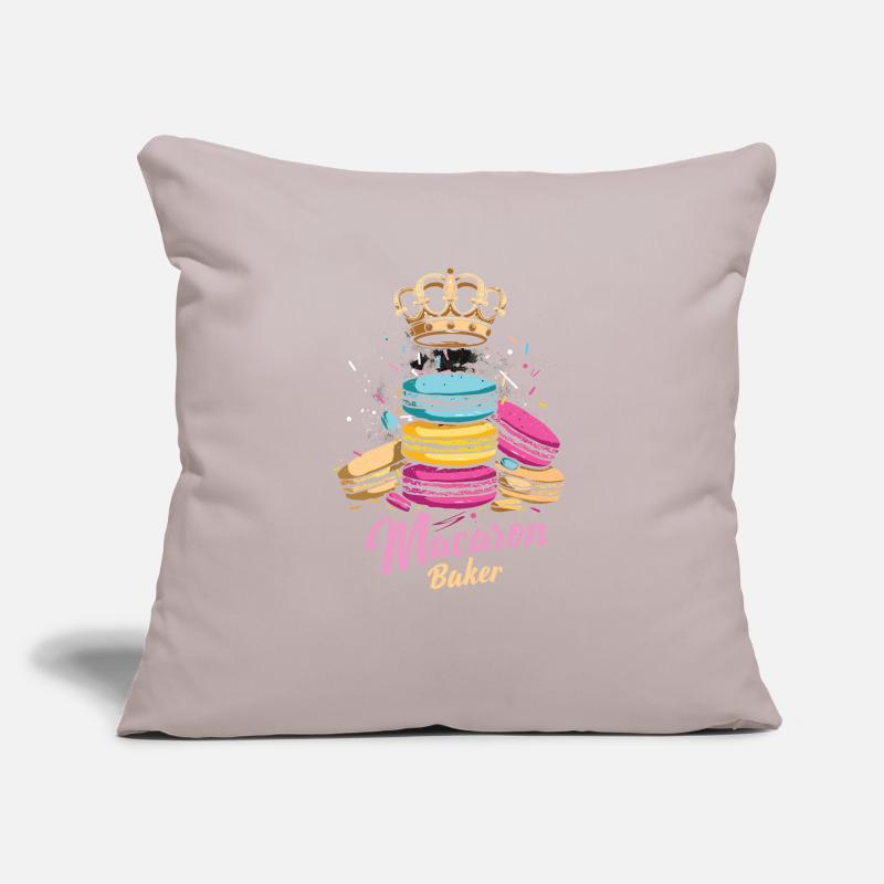 Amateurs de macarons Macaron Baker Housse de coussin décorative 45 x 45 cm
