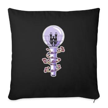 K-Pop Musique pop coréenne Corée du Sud Kpop Lightstick - Housse de coussin décorative 45 x 45 cm - noir - Devant
