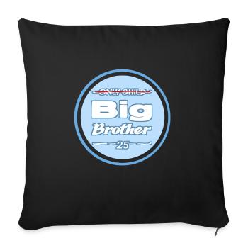 big brother blue - Sofa pillowcase 17,3'' x 17,3'' (45 x 45 cm) - black - Front