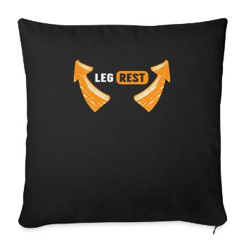 Leg Rest Humor Arrows Funny Relaxation - Sofa pillowcase 17,3'' x 17,3'' (45 x 45 cm) - black - Front