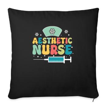 Infirmière esthétique Je ne suis pas une - Housse de coussin décorative 45 x 45 cm - noir - Devant