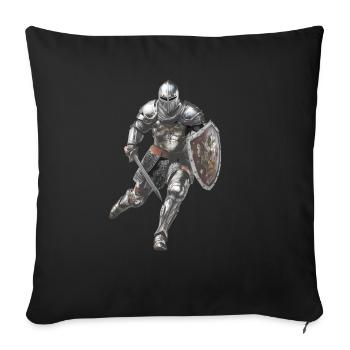 KNIGHT ARMOR SWORD - Sofa pillowcase 17,3'' x 17,3'' (45 x 45 cm) - black - Front