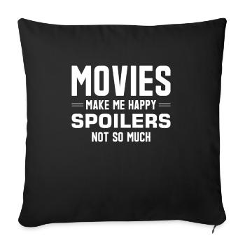 Film Cinema Film Fan Film Nerd Cineaste - Sofa pillowcase 17,3'' x 17,3'' (45 x 45 cm) - black - Front