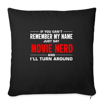 Film Cinéma Film Fan Film Nerd Cineaste - Housse de coussin décorative 45 x 45 cm - noir - Devant