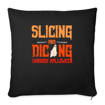 Boucherie d'Halloween Boucherie d'Halloween - Housse de coussin décorative 45 x 45 cm - noir - Devant