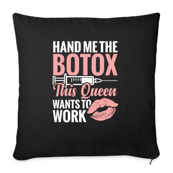 Cosmetic Nurse: Give Me This - Sofa pillowcase 17,3'' x 17,3'' (45 x 45 cm) - black - Front
