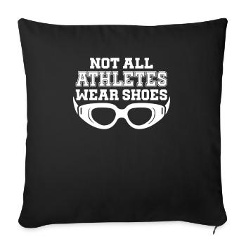 Nicht Alle Athleten Tragen Schuhe Schwimmer - Sofakissenbezug 45 x 45 cm - Schwarz - Vorne