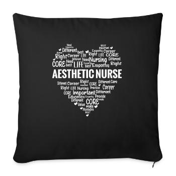 Infirmière esthétique Je ne suis pas une - Housse de coussin décorative 45 x 45 cm - noir - Devant