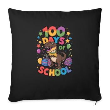 100th Day Of School 100 Day Of School Kids - Sofa pillowcase 17,3'' x 17,3'' (45 x 45 cm) - black - Front