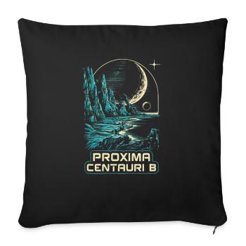 Exoplanète Univers Espace Astronome Astronomie - Housse de coussin décorative 45 x 45 cm - noir - Devant