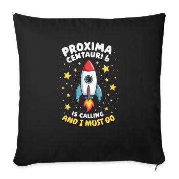 Exoplanète Univers Espace Astronome Astronomie - Housse de coussin décorative 45 x 45 cm - noir - Devant