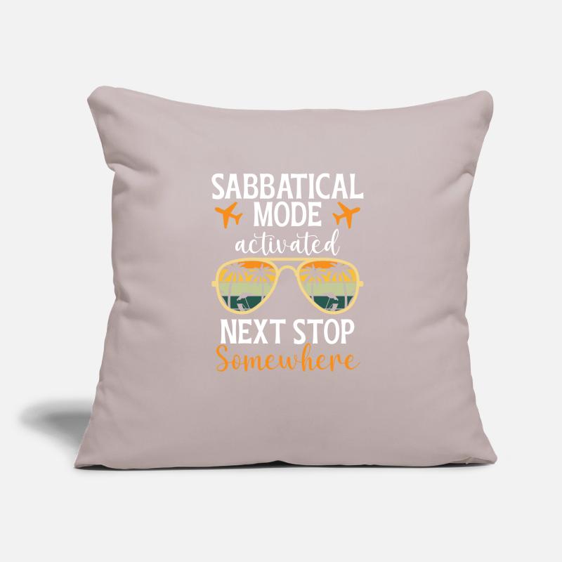 Sabbatical Mode Enabled: Next Stop Somewhere Sofa pillowcase 17,3'' x 17,3'' (45 x 45 cm)