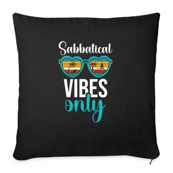 Uniquement des vibrations sabbatiques - Housse de coussin décorative 45 x 45 cm - noir - Devant