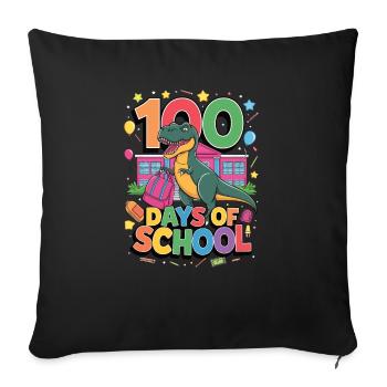 100th Day Of School 100 Day Of School Kids - Sofa pillowcase 17,3'' x 17,3'' (45 x 45 cm) - black - Front