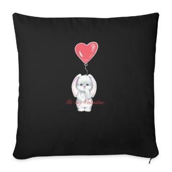 Be My Valentine - Sofakissenbezug 45 x 45 cm - Schwarz - Vorne