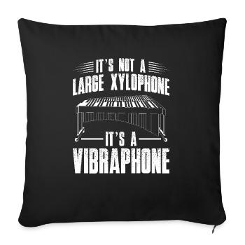 It is not a large xylophone, but a - Sofa pillowcase 17,3'' x 17,3'' (45 x 45 cm) - black - Front
