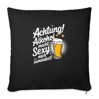 La fête de Majorque dit la fête des pères - Housse de coussin décorative 45 x 45 cm - noir - Devant