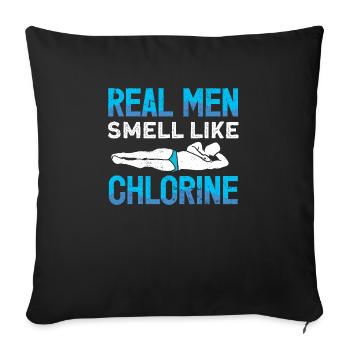 Water Sports Springboard Diver - Sofa pillowcase 17,3'' x 17,3'' (45 x 45 cm) - black - Front