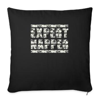 Expert Napper Statement für Ruhige Momente - Sofakissenbezug 45 x 45 cm - Schwarz - Vorne