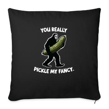 Vous me plaisez vraiment. Aneth Bigfoot Sasquatch - Housse de coussin décorative 45 x 45 cm - noir - Devant