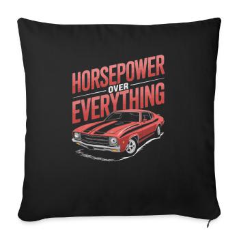 Muscle Car Carguy Vintage Car Collector Automobile - Sofa pillowcase 17,3'' x 17,3'' (45 x 45 cm) - black - Front