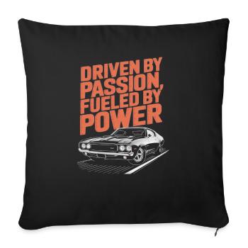 Muscle Car Carguy Vintage Car Collector Automobile - Sofa pillowcase 17,3'' x 17,3'' (45 x 45 cm) - black - Front