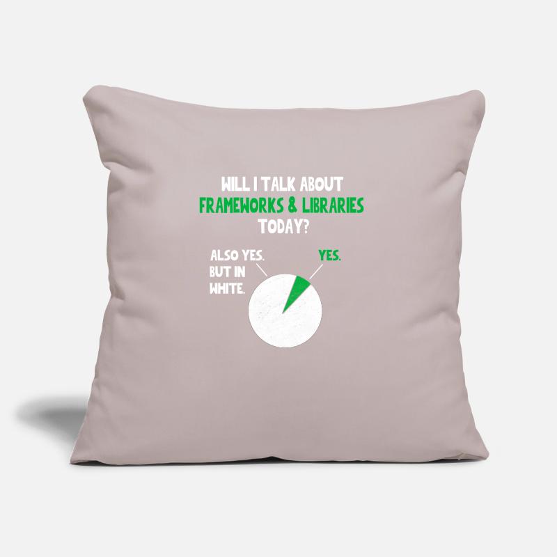 Coder Programmer Will I talk about Funny Quote Hum Sofakissenbezug 45 x 45 cm