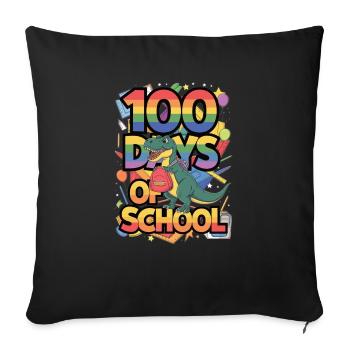 100th Day Of School 100 Day Of School Kids - Sofa pillowcase 17,3'' x 17,3'' (45 x 45 cm) - black - Front